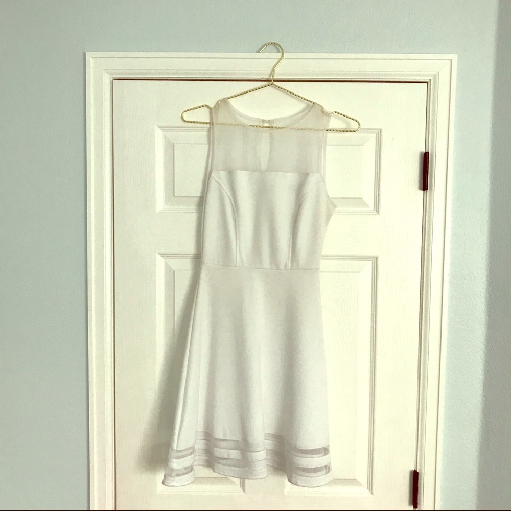 Paper Dolls swing dress w/ netting detail